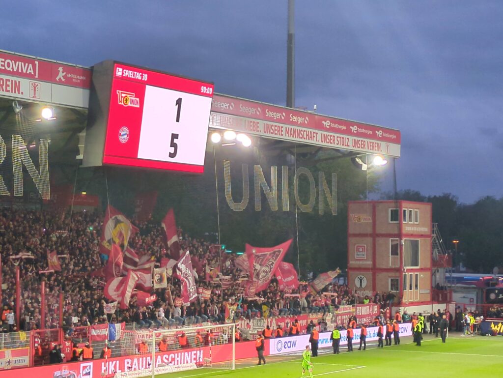 Ergebnistafel Union gegen Bayern 2024, Bayern 5, Union 1